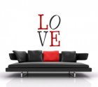 XXL Wandschablone Love