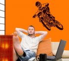 XXL Wandschablone Motorrad