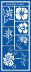 Motivschablone Flowers