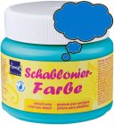 Schablonierfarbe Meeresblau