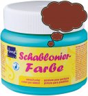 Schablonierfarbe Zimtbraun