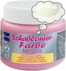 Schablonierfarbe Metallic Perlmuttweiß