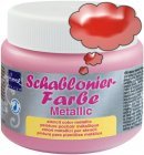 Schablonierfarbe Metallic Rot