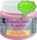Schablonierfarbe Metallic Lichtgrün