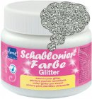Schablonierfarbe Glitter Silber