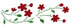 Dekor-Schablone Blütenzweig