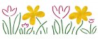 Dekor-Schablone Blumenwiese 2
