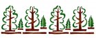 Dekor-Schablone Wald