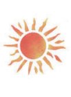 Wandschablone Sonne