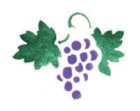 Wandschablone Wein