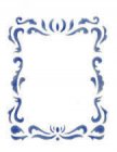 Wandschablone Ornament
