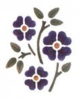 Wandschablone Blumen