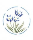 Wandschablone Blaustern