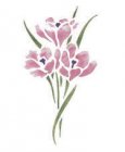 Wandschablone Blumenstrauß