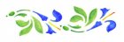 Wandschablone Lilien