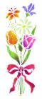 Wandschablone Blumenstrauß