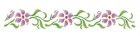 Wandschablone Blumen