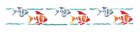 Wandschablone Fische